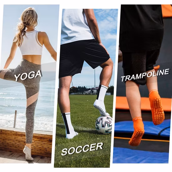 Custom Logo Jump Socks Anti Slip Playground Trampoline Socks