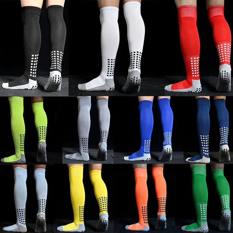 Chaussettes de football adhésives en PVC pour hommes, bas d'entraînement MID